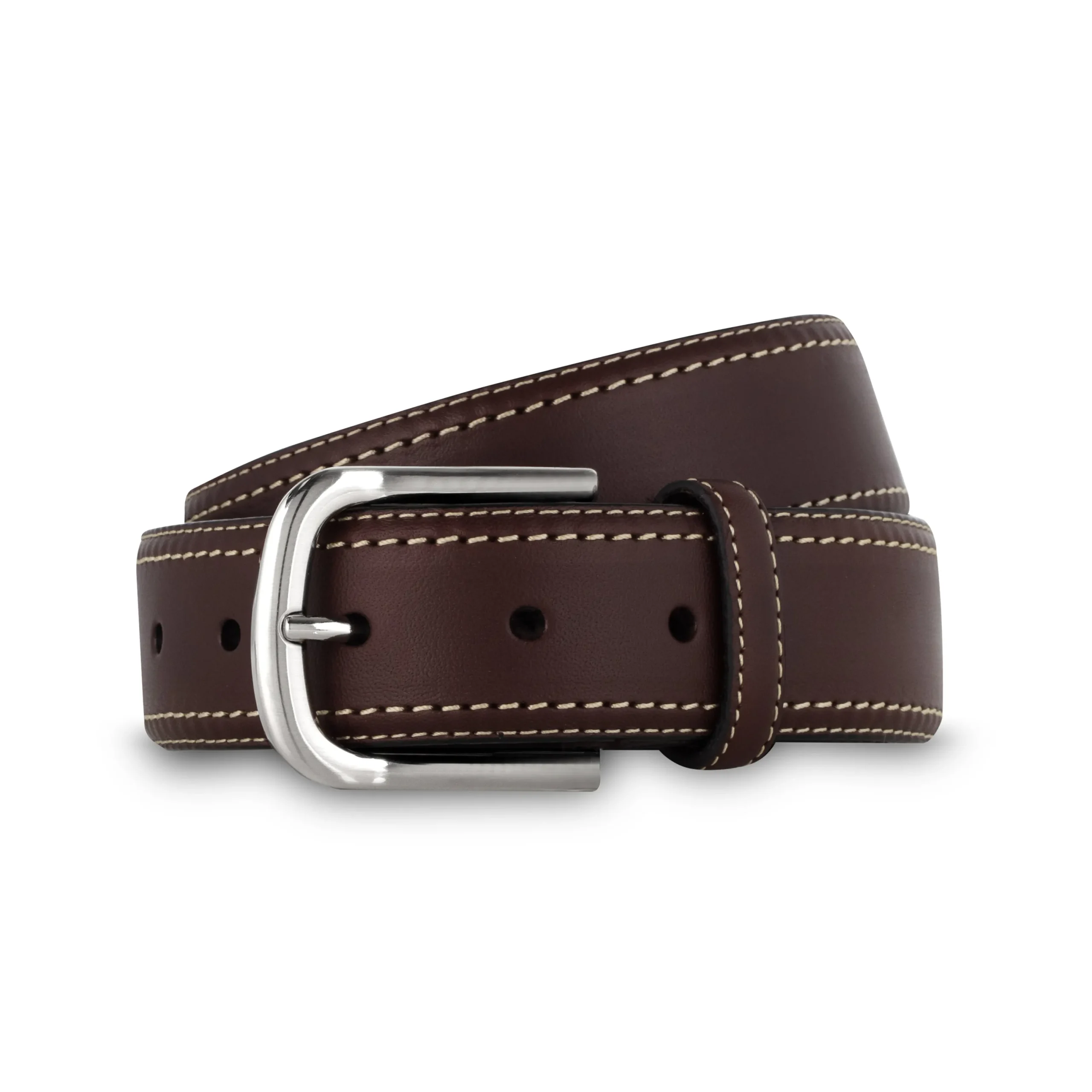 Ceinture cuir et surpiqûre contrastée*LodinG Discount