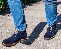 Desert Boots Firmo 393 veau velours bleu*LodinG Discount