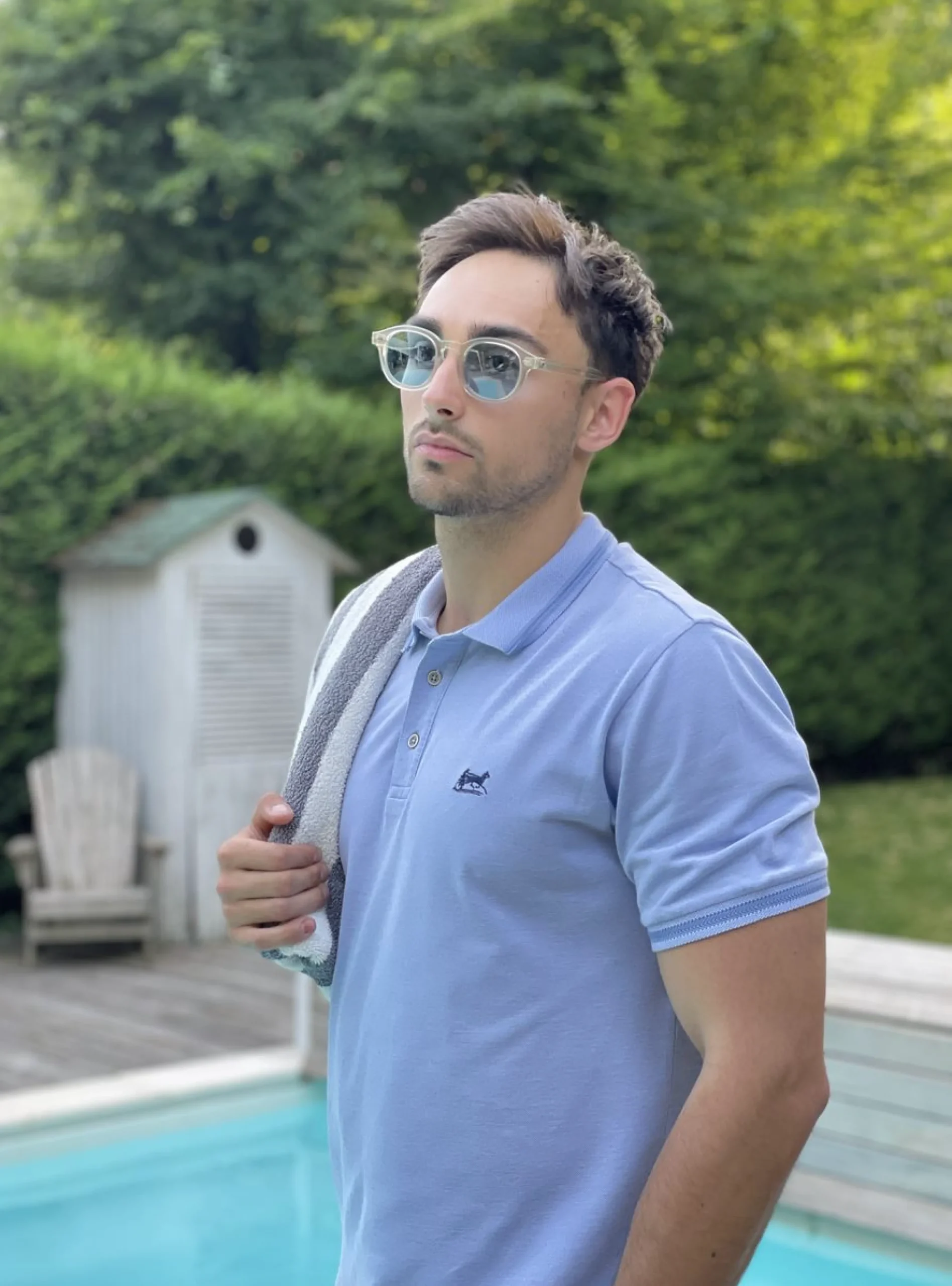 Polo chiné 100 % coton*LodinG Clearance