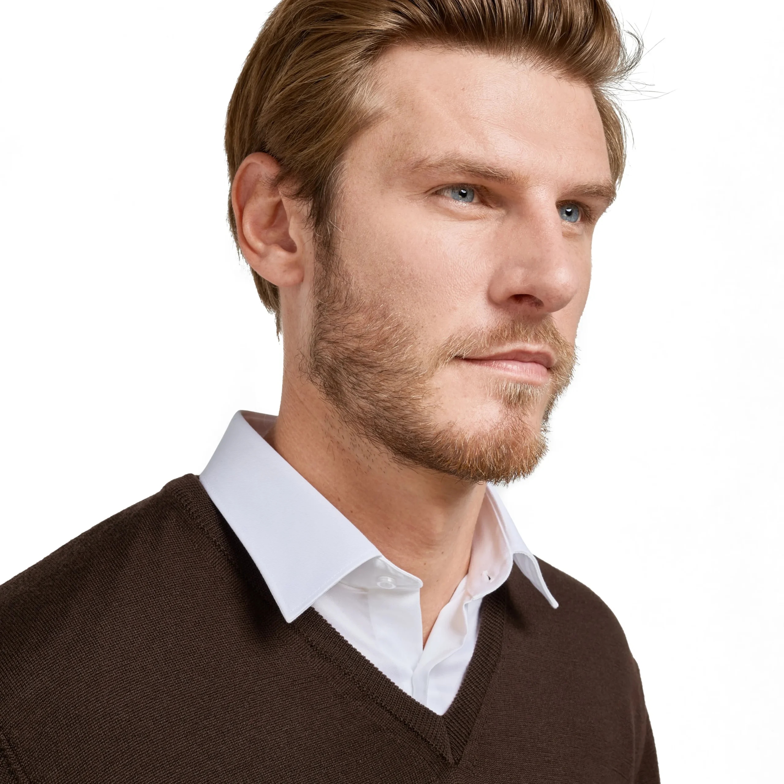 Pull col v 100% pure laine Mérinos*LodinG Sale