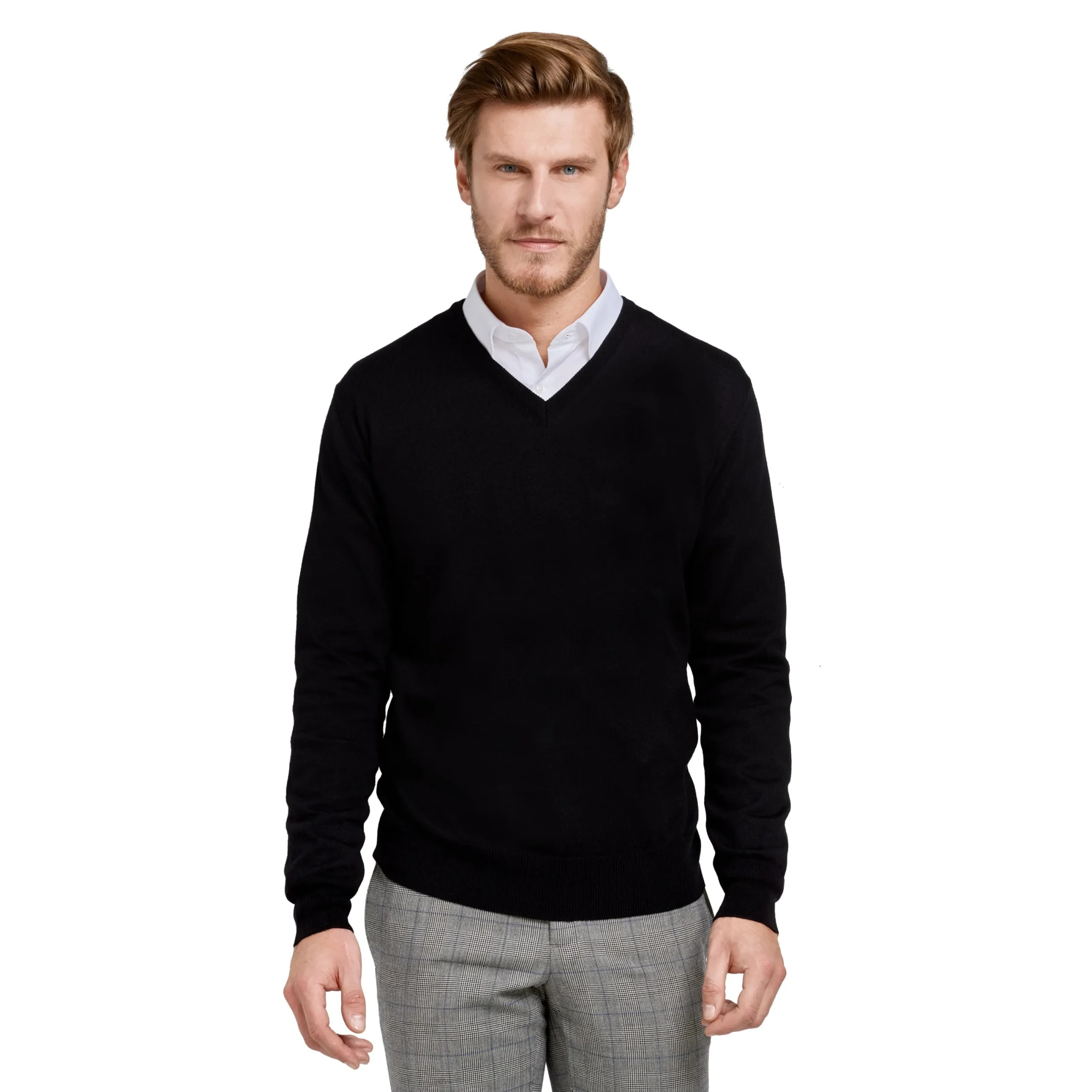 Pull col v 100% pure laine Mérinos*LodinG Flash Sale
